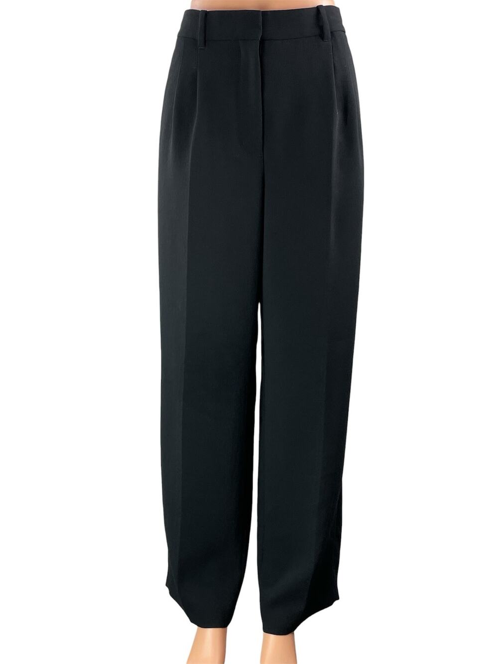 Aritzia Wilfred The Effortless High Rise Pleated Wide Leg Trouser Dress Pants S